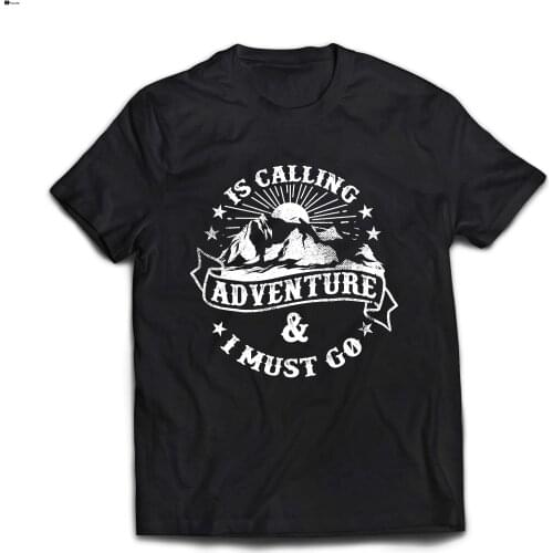 2019 New MenS Family Holiday Vacation Clothing Mountain Hiker Calling Adventure Mens Tees Tee Shirt