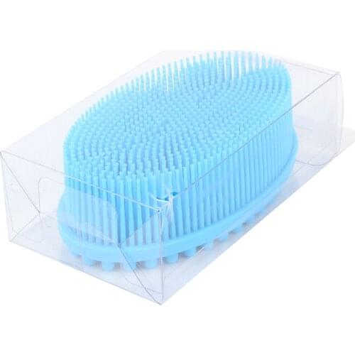 Portable Silicone Baby Sensory Brush Massage Bath Tactility Training Brush Head Hair Washer Comb Bath Shampoo Brush
