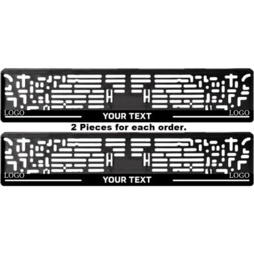Custom License Plate Frame Car Accessories Plate Holder Auto Number Frame Car Laser Writing Plexiglass