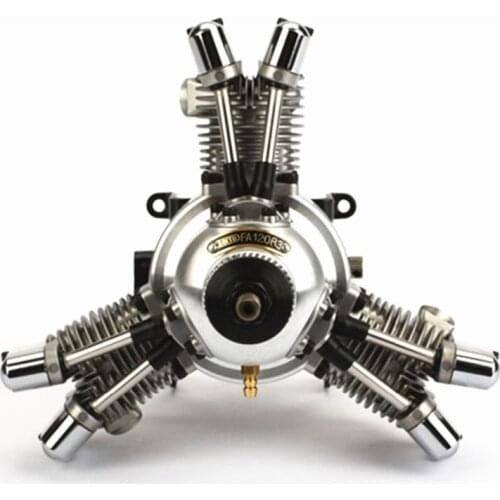 Saito FA-120R3 20cc Four-Stroke Three-Cylinder Methanol Gasoline Engine Fixed-Wing Aircraft Fuel Engine For Rc Racing Drone Part