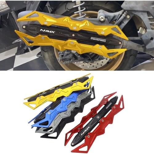SEMSPEED NMAX logo CNC Motorcycle Heat Shield Exhaust Pipe Muffler Cover Protector For YAMAHA NMAX 155 2015-2020 N-MAX 125 150