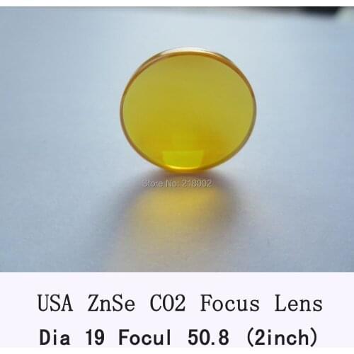 USA ZnSe Co2 Laser Lens 19mm Diameter 50.8/2" Focus Length For Laser Engraver and Cutting Machine Freeshipping HQ