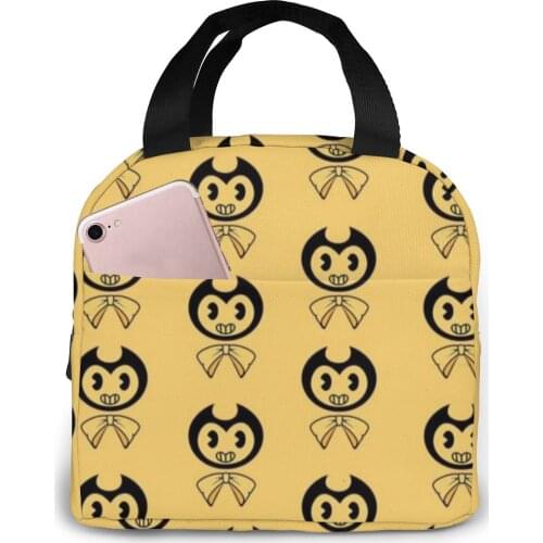 Bendy Toy lunch bag kid women insulation portable waterproof picnic coole bag breakfast school reusable food bag new 2021