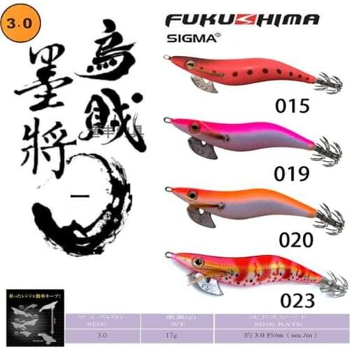 Taiwan FUKUSHIMA ink 3.0 wood shrimp generation number 17 grams of luminous umbrella and squid hook road bait