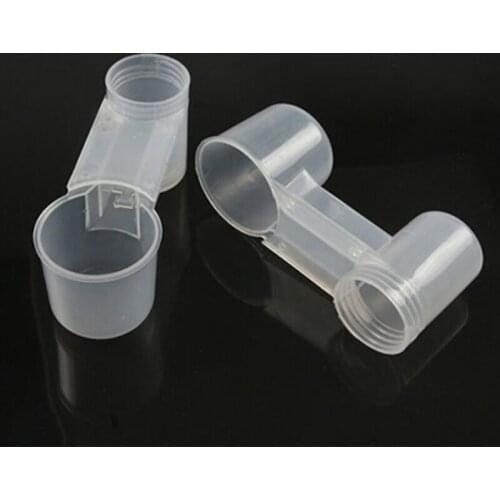 Creative New Arrival 2Pcs Portable Plastic Clear Water Bottle Bird Feeder Drinker Cup for Poultry Dove Pigeon Bird accessories