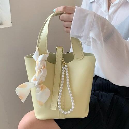 High Quality Women Pu Leather Handbags Shoulder Bags Fashion Ladies Small Travel Bucket Bags Designer Female Messenger Bag New