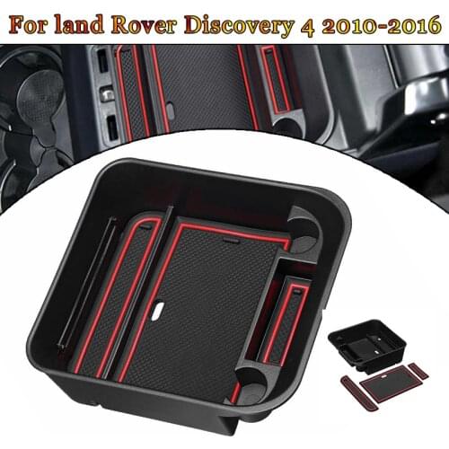 Car Storage Box Armrest Container Box Organizer Central For Land Rover Discovery 4 2010-2016 Auto Interior Accessories