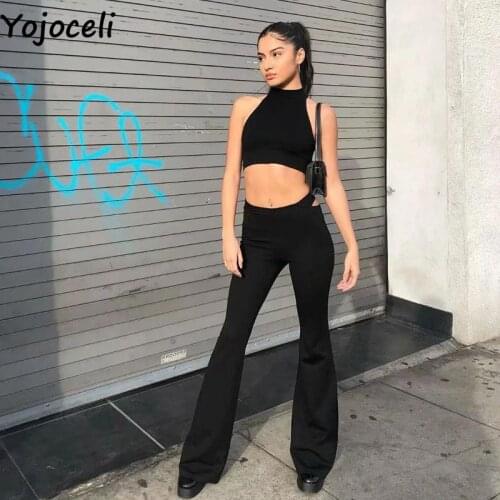 Женские брюки с высокой талией Yojoceli China At AliExpress
