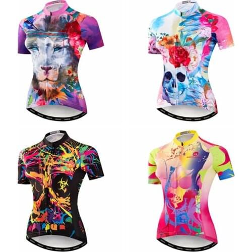 Women Pro Team Cycling Jersey Short Sleeve Clothings Breathable Bike Jerseys Star Tree Bicycle Shirt Top