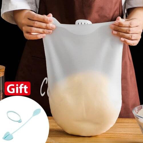 1.5KG Silicone Kneading Dough Bag Flour Mixer Bag Versatile Dough Mixer for Bread Pastry Pizza Kitchen Tools