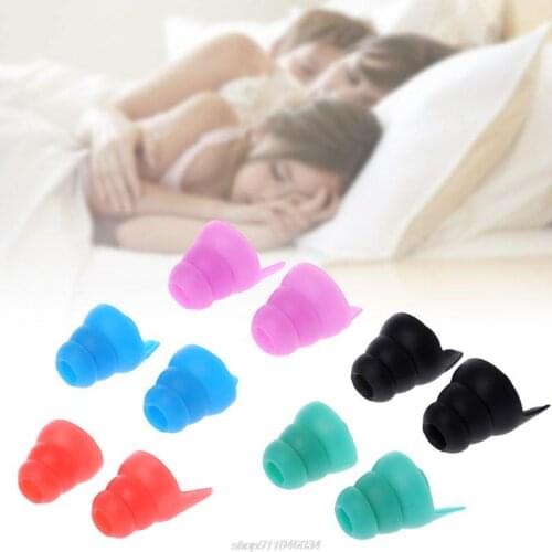 1 Pair Silicone Earplugs Noise Cancelling Ear Plugs Hearing Protection 5 colors Au2 21 Dropship