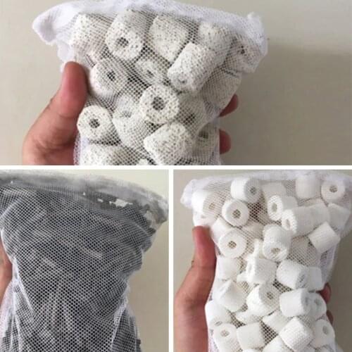 1PC Mesh Bag Acqurium Pond Filter Net Bag F Bio Ball Ammonia Aquarium Fish Tank