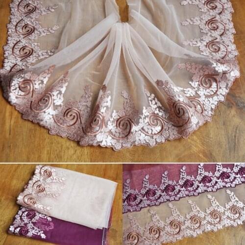 10Meters Mesh Net Fabric Embroidered Sewing Decoration Underwear Lace Ribbon Trims DIY Sewing Crafts