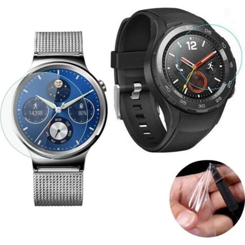 3pcs Clear Soft Protective Film Guard For Huawei Watch/Watch 2 Pro Watch2 2018 Smartwatch Full Screen Protector Cover(Not Glass)