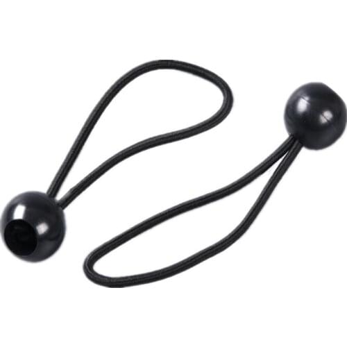 5pcs* 20cm Black Ball Bungee elasticated shock cord bungees tarpaulins tent strap Elastic Rope Ball