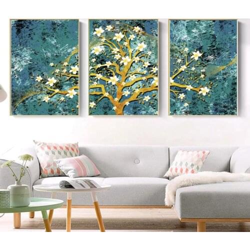 Abstract Painting Modern Home Decor Bedroom Wall Picture Wall Poster Canvas Art Poster Landscape Tree Flower Canvas PaintingXN67