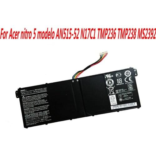15.2V 48WH Laptop Battery For Acer nitro 5 modelo AN515-52 N17C1 TMP236 TMP238 MS2392