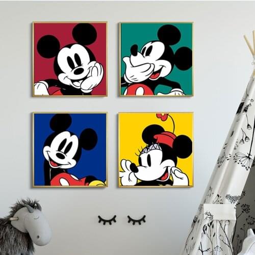 5d Diamond Painting Disney Mickey Mouse Art Cute Big Avatar Diamond Embroidery Wall Art for Living Room Home Decoration