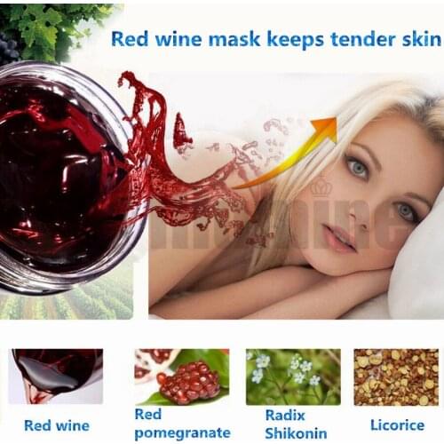 1000g Red Wine Polyphenols Anti-Aging Sleeping Mask Water Moisturizing Pores Beauty Salon