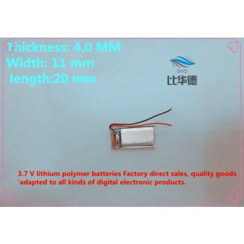 Free shipping)Polymer lithium ion battery 3.7 V, 401119 041119 401120 041120 quality certification