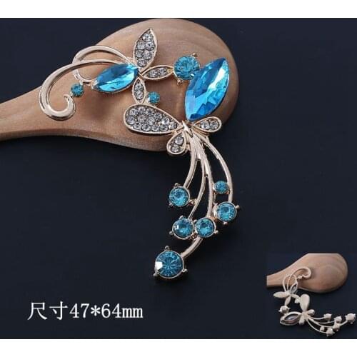 Big Sale 3D Alloy Stickers for Phone Shell DIY Decorations Charms Jewelry Making Crystal Butterfly mobiele telefoon decoratie