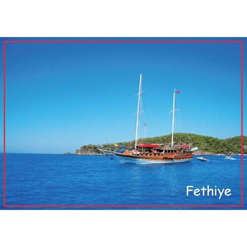 Decoration Gift Photo Magnets 78*54*3mm,Turkey Fethiye Tourist Fridge Magnets 20380 Rigid Plate Memories,Magnetic sticker