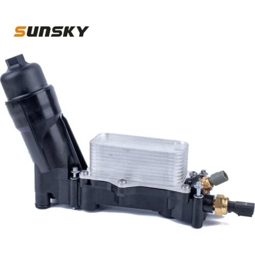 For Dodge / for Chrysler/ for JEEP 68105583AF Car Oil Filter Housing Adapter Oil Radiator with Sensor