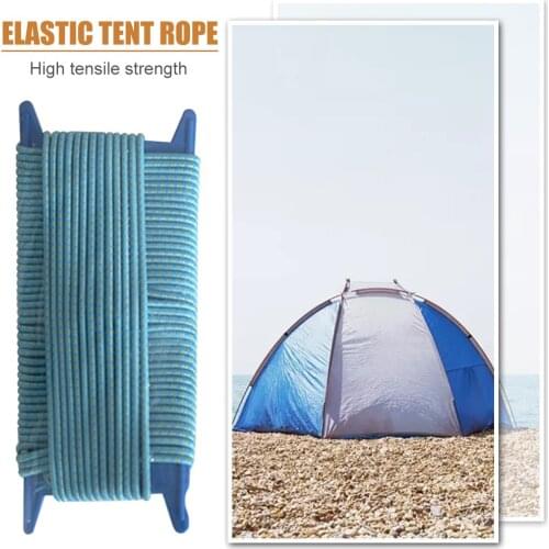 Shine Trip Elastic Tent Poles Camping Canopy Pull Cord Connecting Rope Outdoors Camping Portable Outdoor Elements