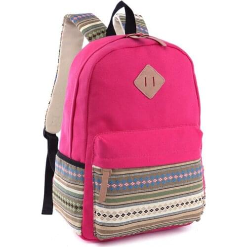 Canvas Printing Backpack Women School Backpacks Bag for Teenage Girls Vintage Laptop Rucksack Bagpack Female Schoolbag Mochila