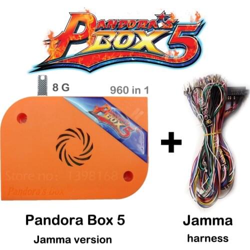 Jamma Version Pandora Box 5 960 in 1 Arcade Version Orange Jamma Multi Game Board HDMI/VGA Output HD 720P Arcade Machine Cabinet
