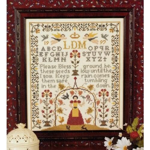 2021 Gold Collection Embroidery Bless These Seeds Cross Stitch Kits Baby with 100% Cotton Floss &Free Shipping for Wall Decor