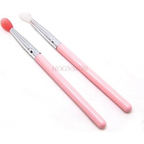 Beginner Makeup Brush Silicone Lip Brush Lip Mask Brush Lipstick Soft Head Lips Portable Eye Cream Digging Spoon With Brush Sale