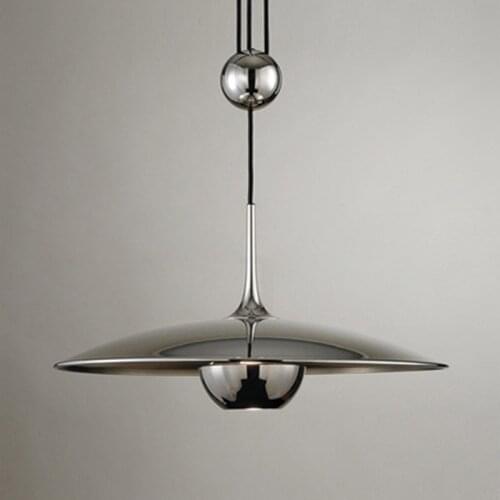 Nordic Postmodern Creative Height Adjustable Pulley UFO Chandelier Showcase Restaurant Personality Designer Model Room Lamp