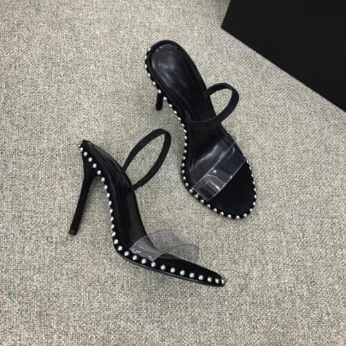 New Hot Sale Summer Shoes Woman Sexy PVC Back-Strap Woman Sandals Open-Toes Super High Heels Sandals Botas Mujer Morden Sandals