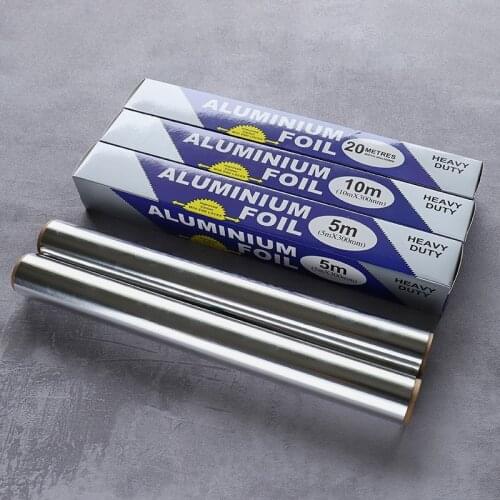 20 Micron Thick Aluminum Foil 30 Cm Wide Tin Foil Paper Pan Baking Tray Barbecue Tool Non-stick Kitchen Supplies Color Box