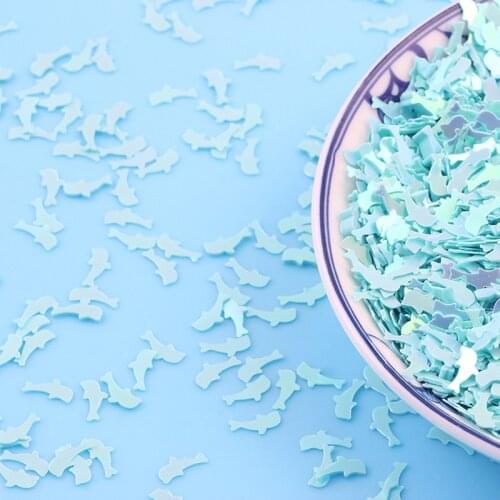 10g Dolphin Sequin PVC Loose Sequins for Crafts Paillettes Sewing Accessories DIY Glitter Confetti Nail Arts Decoration 5*7mm