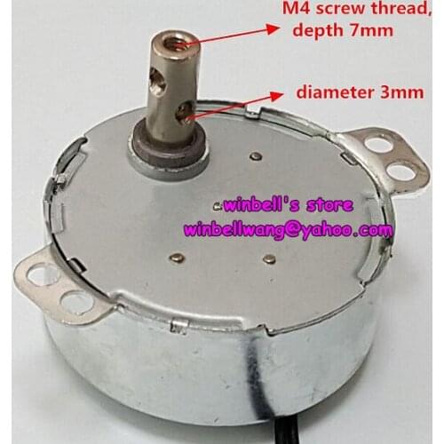 AC220V 49KTYZ 4W permanent synchronous gear motor 0.8r/min