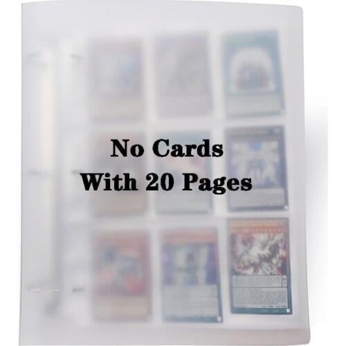Cards Holder Albums With 20 Pages For 6.7*9.2cm Board Game Cards Album Book Sleeve Holder