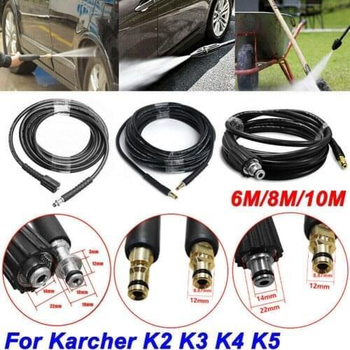 6m/8m/10m High Pressure Water Cleaning Hose Car Washer Pipe Water For Karcher K2 K3 K4 K5 Vehicle Garden Washing Tools