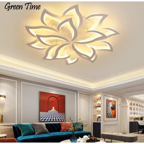 Black White Modern Led Chandelier Lighting Living room Bedroom Dining room Bedroom Kitchen Home Decorate Ceiling Chandelier Lamp
