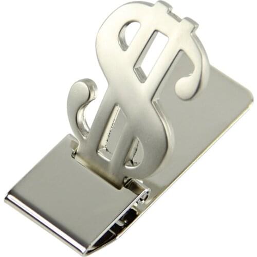 Slim Money Clip Stainless Steel Cash Bills Credit Card Holder New Dollar Design 28GD