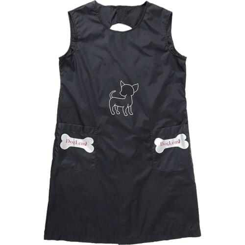 Waterproof Pet Grooming Gown Apron Dog Cat Hair Shaving Groomer Apron Vest, M/L/XL