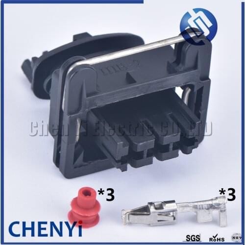 1 set Tyco TE 3 pin female EV auto electric housing waterproof plug wire electric harness cable connector 282246-1