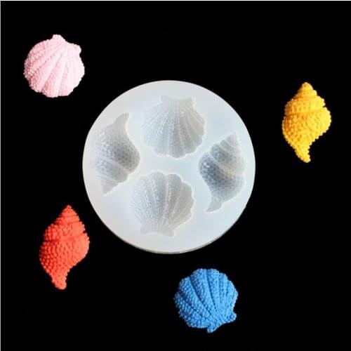 1 Piece DIY Twinkling Shell Conch Pendant Silicone Resin Mold Jewelry Making Tools