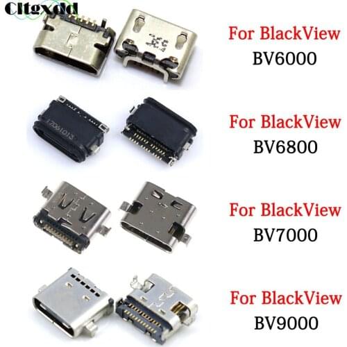 Cltgxdd 2PCS Micro USB Type-C Jack Female Socket Charging Port Connector For BlackView BV6000 BV6800 BV9000 BV7000 Pro