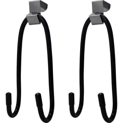 AUXPhome Pack of 2, Wreath Hanger, Metal Adjustable - Over The Door Wreath Hanger Wreath Holder Wreath Hook Front Door Hanger fo