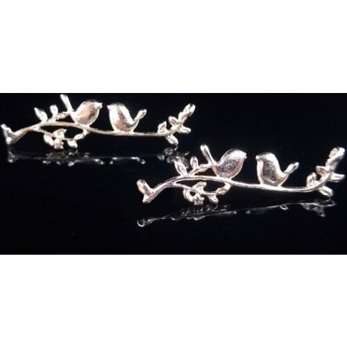 2019New 100Pcs Alloy Bird branch button for DIY shoes and bags handbags headwear accessories jewelry HZ513