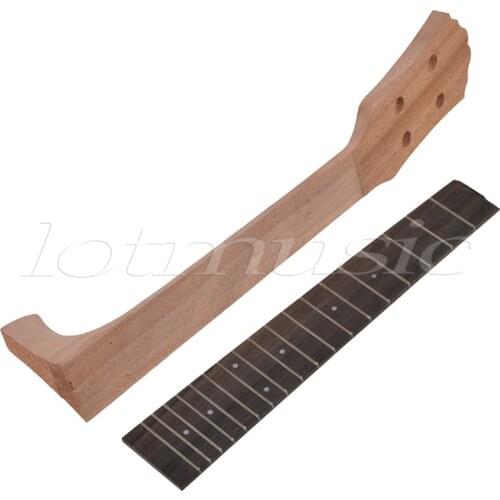 Kmise 23 inch Concert Ukulele Parts Mahogany Ukulele Neck And Rosewood Fingerboard Fretboard