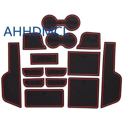 Car Anti-Dirty Pad Door Groove Gate Slot Cup Armrest Storage Pad Anti-Slip Mat For Zotye T600 Sport Version 2016 2017 2018