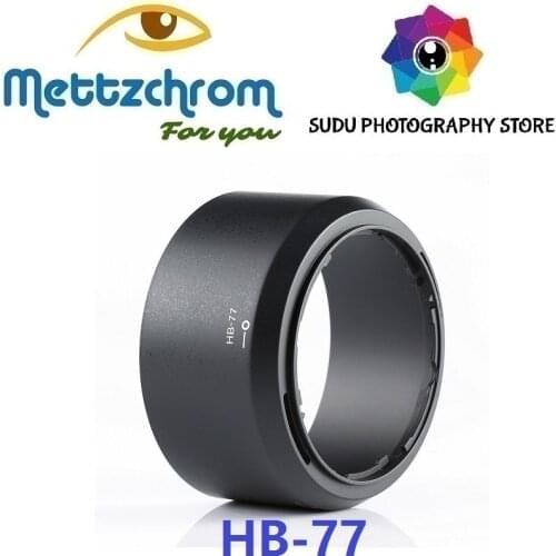Mettzchrom HB-77 Camera Lens Hood For Nikon AF-P DX NIKKOR f/4.5-6.3G 70-300mm ED VR HB77 HB 77